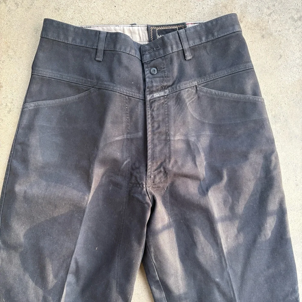 Marithe Francois Girbaud Black Canvas Pants Men’s 36L - Picture 3 of 10